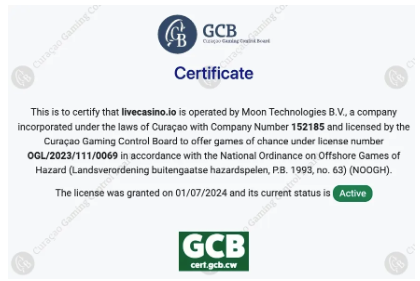 キュラソーライセンスの画像